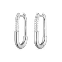 Silver High-Polish Huggie Earrings