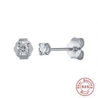Sterling Silver Cubic Zirconia Stud Earrings