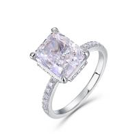 925 Silver Solitaire Ring with Cubic Zirconia