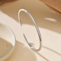 High-Polish Silver Bangle
