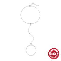 925 Silver Minimalist Lariat Bracelet