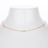 Gold Choker Necklace with Cubic Zirconia