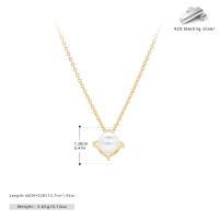 Gold Pearl Pendant Necklace