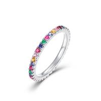 Multicolor Stone Eternity Band