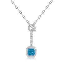 Blue Topaz Lariat Necklace