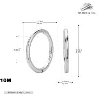 Sterling Silver Small Hoop Earrings