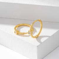 Gold Bezel-Set Huggie Earrings