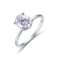 925 Silver Solitaire Ring with Cubic Zirconia