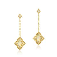 Opal Geometric Dangle Earrings