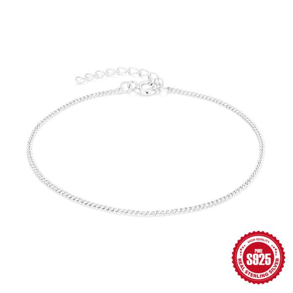 925 Silver Delicate Chain Bracelet