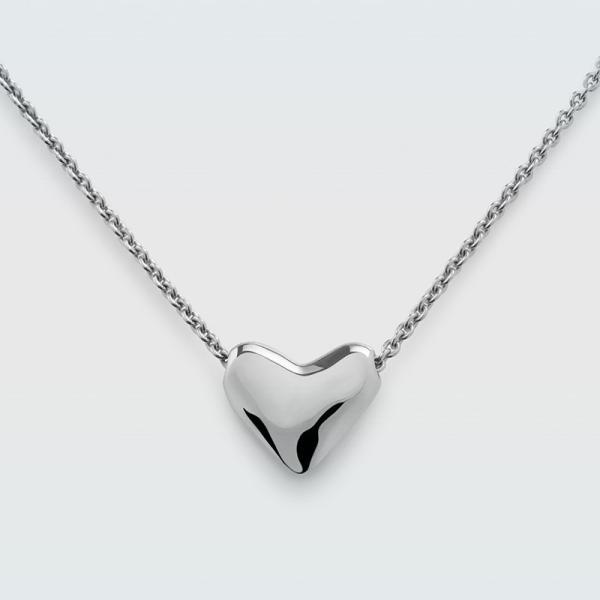 Silver Heart Pendant Necklace