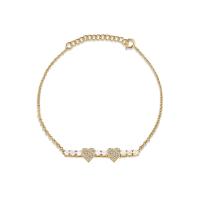 Gold Heart Charm Bracelet