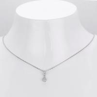 Silver Cubic Zirconia Pendant Necklace