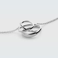 Sterling Silver Geometric Pendant Necklace