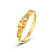 Gold-Tone Mixed Stone Band Ring