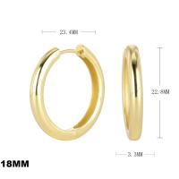 Gold-Tone Medium Hoop Earrings