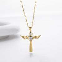 Gold Angel Pendant Necklace