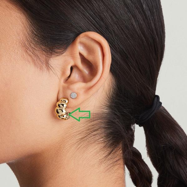 Chunky Gold Huggie Earrings