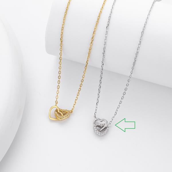 Gold Heart Pendant Necklace