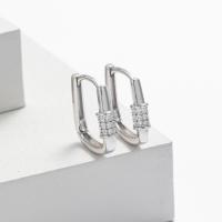 Silver Pavé Huggie Earrings