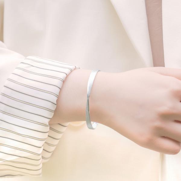 Matte Silver Bangle