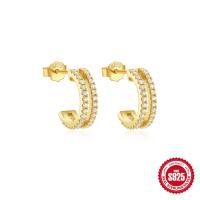 Gold-Finish Pavé Small Hoop Earrings