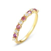 Gold Pink Eternity Ring