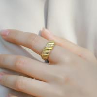 Gold Pavé Cubic Zirconia Band Ring