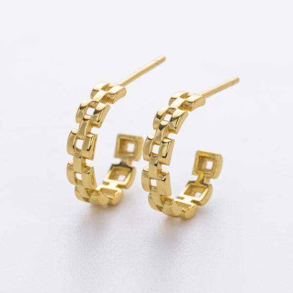 Gold Geometric Small Hoop Earrings