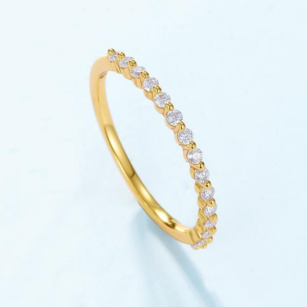 Gold Prong-Set Delicate Ring