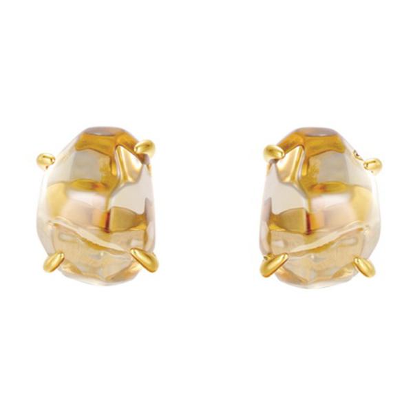 Gold-Tone Irregular Stud Earrings