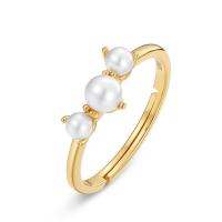 Gold Freshwater Pearl Band Ring