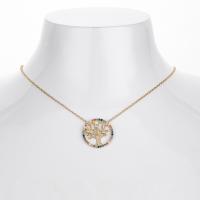 Gold Multicolor Gemstone Tree of Life Necklace