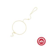 925 Silver Gold-Tone Minimalist Chain Bracelet