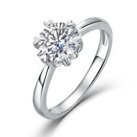 925 Silver Solitaire Ring with Cubic Zirconia