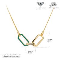 Gold Geometric Turquoise Necklace