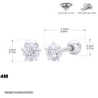 Sterling Silver Floral Stud Earrings