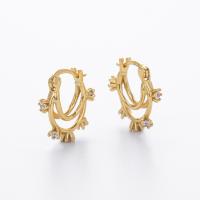 Gold Lizard Motif Hoop Earrings