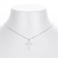 Silver Cross Pendant Necklace