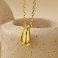 Gold Abstract Pendant Necklace