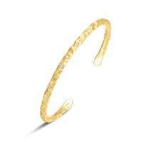 Gold-Tone Hammered Cuff Bracelet