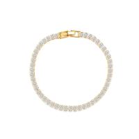 Gold-Plated Crystal Tennis Bracelet
