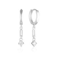925 Silver Cubic Zirconia Dangle Earrings