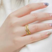 Gold Pavé Cubic Zirconia Band Ring