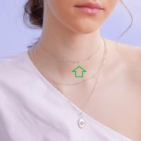 Silver Star Choker Necklace