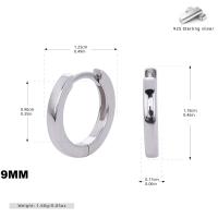 Sterling Silver Huggie Hoop Earrings