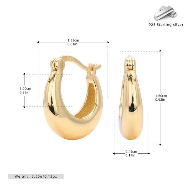 Small Gold Hoop Earrings
