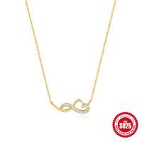 Gold-Plated Infinity Pendant Necklace