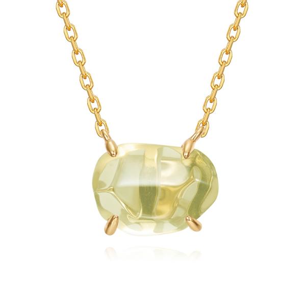 Jade Gold Chain Pendant Necklace