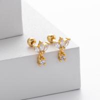 Gold Floral Stud Earrings